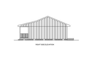 Exterior - Other Elevation 1 for Ranch House Plan #54-610 - 3 bed, 2 bath