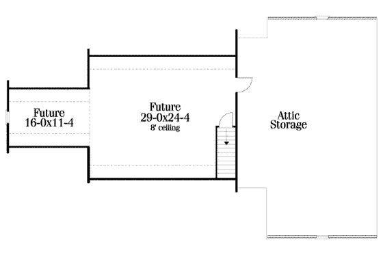 Floor Plan - Other Floor for Cottage House Plan #406-124 - 3 bed, 3 bath