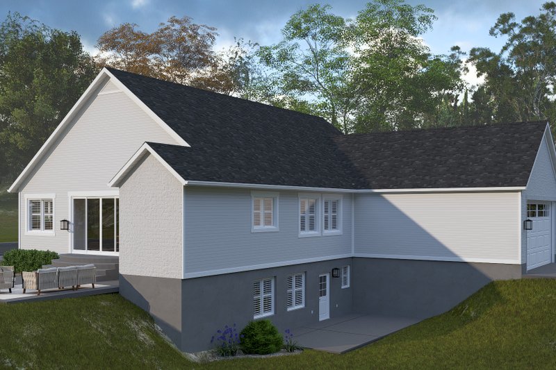 House Blueprint - Exterior - Rear Elevation 2 for Craftsman House Plan #1060-479 - 3 bed, 2.5 bath