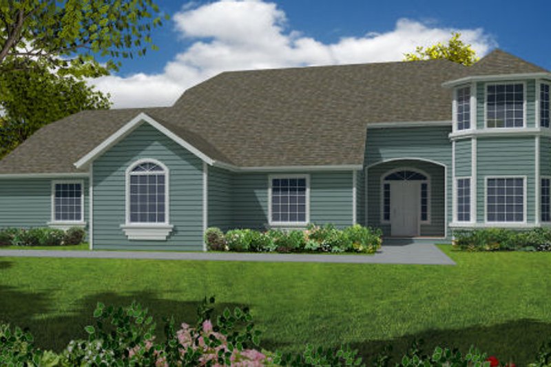 House Plan Design - Country Exterior - Front Elevation Plan #437-32