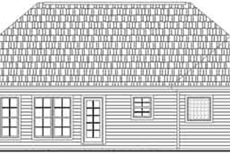 Dream House Plan - Exterior - Rear Elevation for Traditional House Plan #21-158 - 3 bed, 2 bath