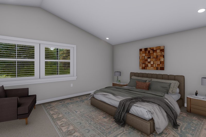 Architectural House Design - Interior - Master Bedroom for Farmhouse House Plan #1060-168 - 3 bed, 2.5 bath