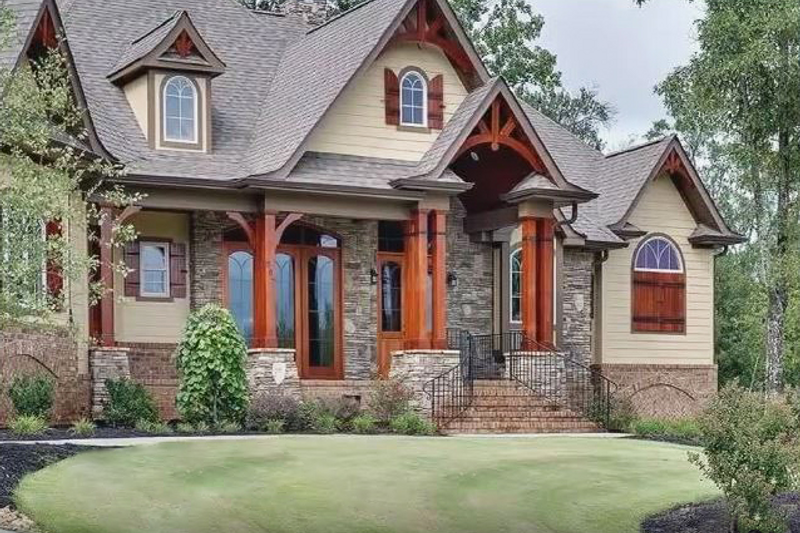 Dream House Plan - Craftsman Exterior - Front Elevation Plan #54-511