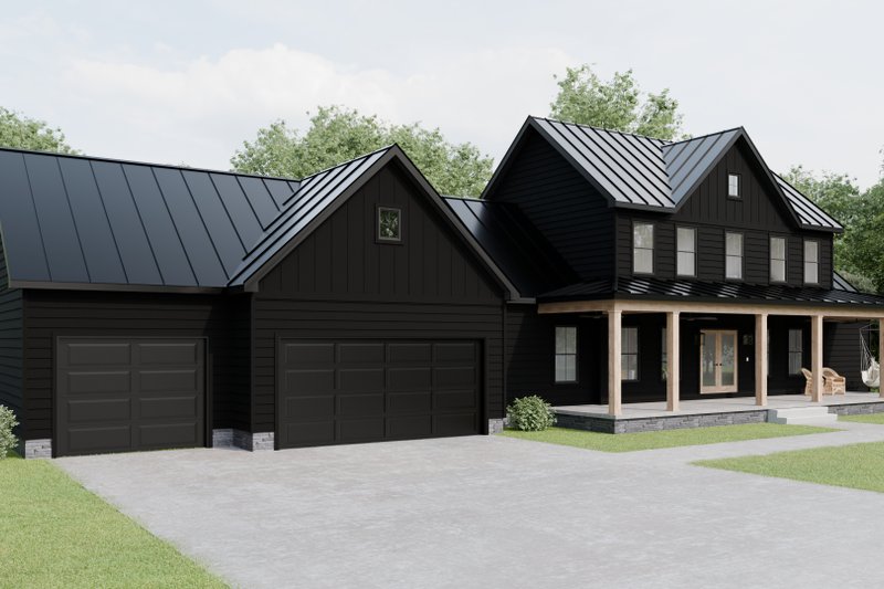House Blueprint - Exterior - Front Elevation 4 for Farmhouse House Plan #1089-31 - 3 bed, 2.5 bath