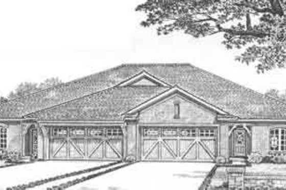 Exterior - Front Elevation for Traditional House Plan #310-451 - 3 bed, 2 bath