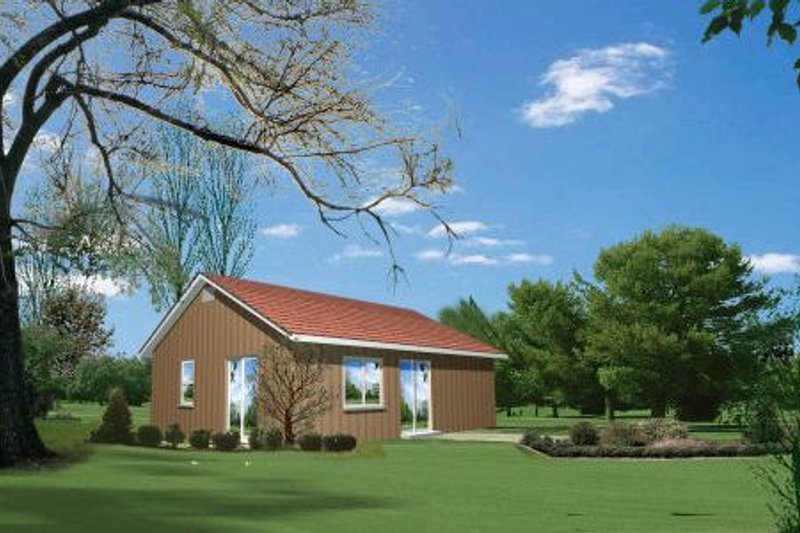 House Blueprint - Cottage Exterior - Front Elevation Plan #1-118