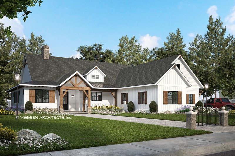 Architectural House Design - Farmhouse Exterior - Front Elevation Plan #928-356