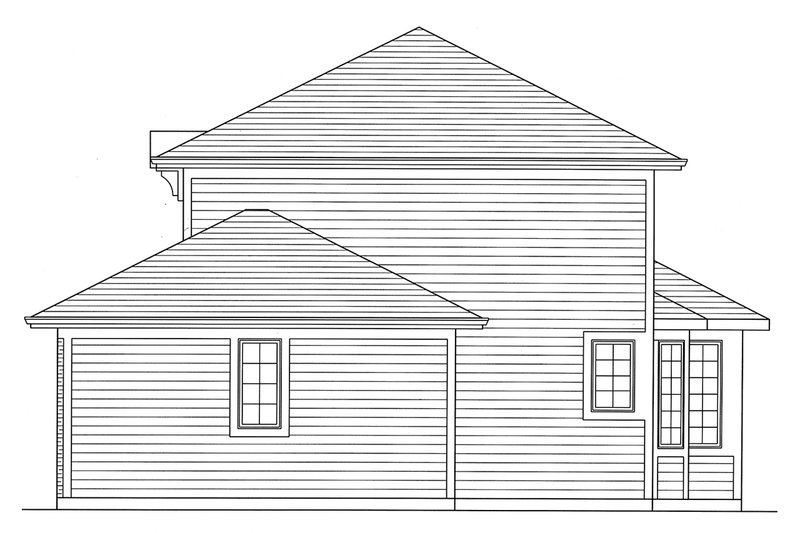 Dream House Plan - Right Side Elevation