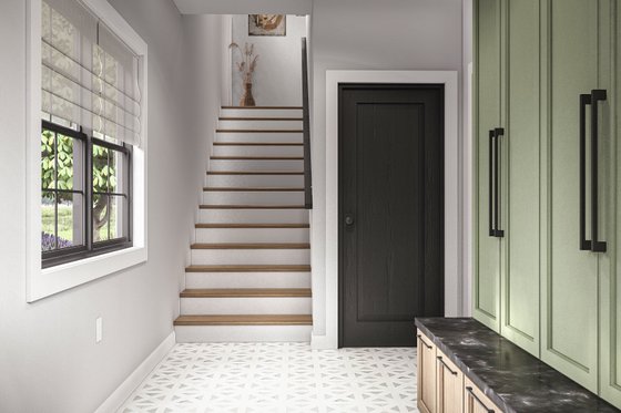 Interior - Entry for Barndominium House Plan #455-501 - 1 bed, 1 bath