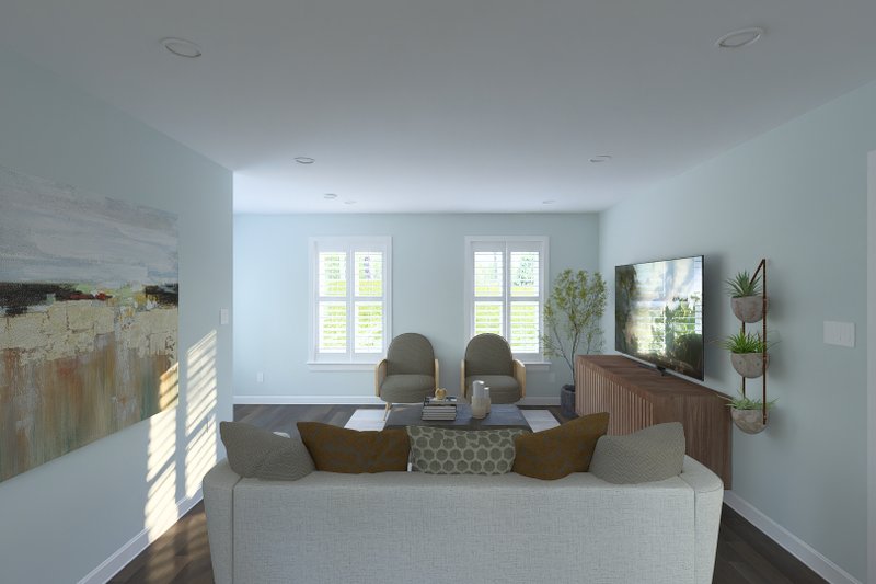 Home Plan - Interior - Family Room 1 for Traditional House Plan #1060-380 - 2 bed, 1 bath