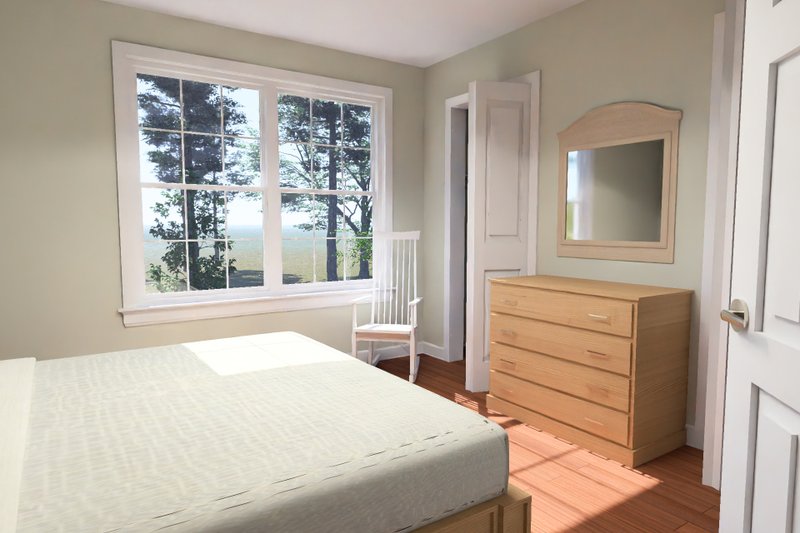 Home Plan - Interior - Master Bedroom for Modern House Plan #513-2488 - 2 bed, 2.5 bath