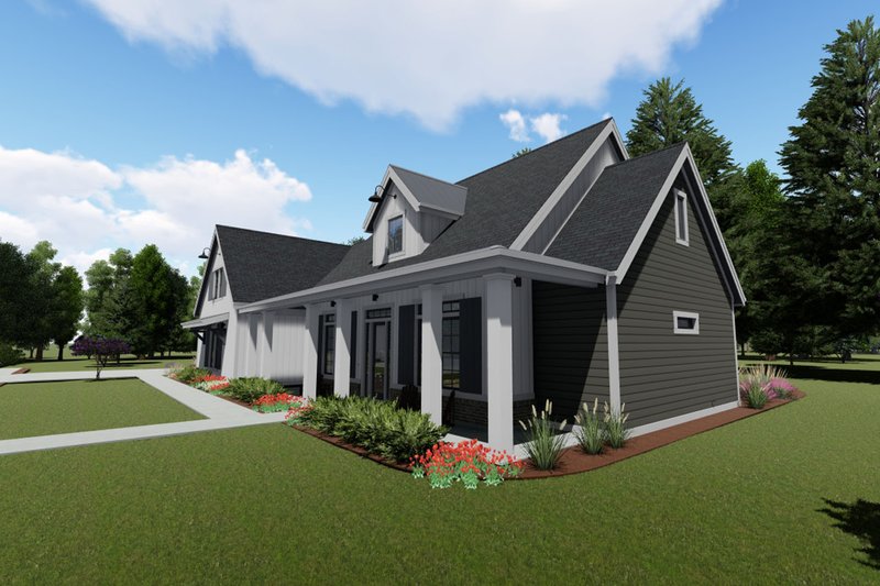 Architectural House Design - Right Side Elevation