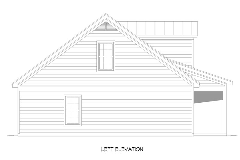 House Blueprint - Exterior - Other Elevation for Traditional House Plan #932-527 - 4 bed, 3 bath
