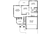 Mediterranean Style House Plan - 3 Beds 2 Baths 1512 Sq/Ft Plan #18-222 