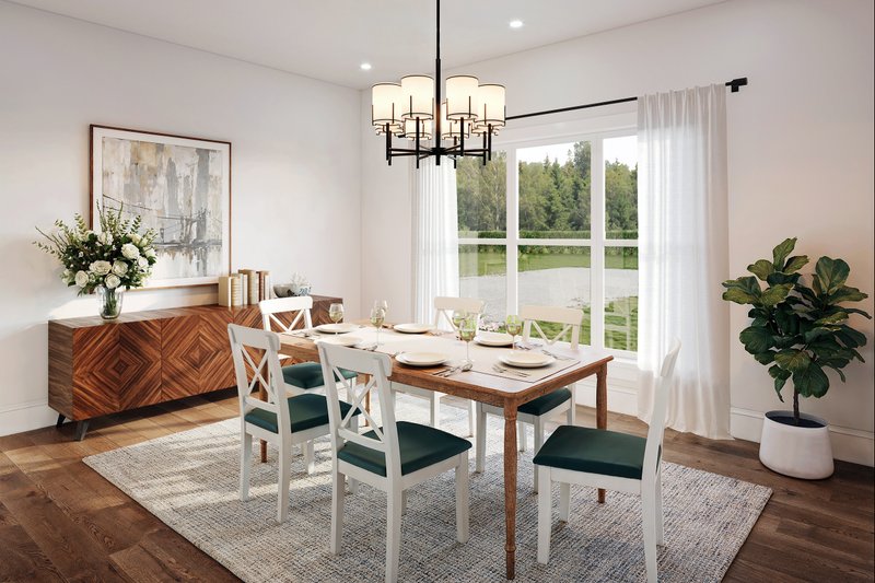 House Plan Design - Interior - Dining Room for Farmhouse House Plan #1117-1 - 4 bed, 3.5 bath