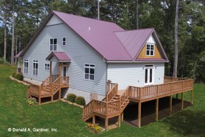 Exterior - Front Elevation 3 for Craftsman House Plan #929-986 - 4 bed, 3 bath