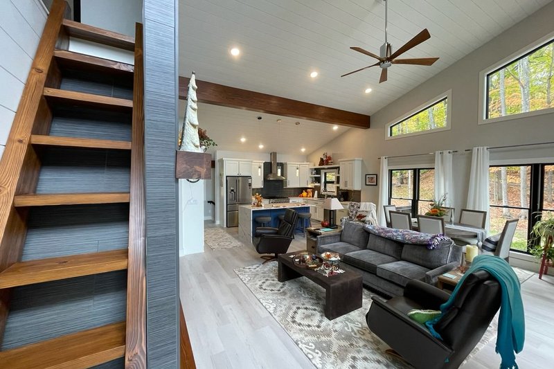 House Blueprint - Interior - Family Room 3 for Contemporary House Plan #932-548 - 2 bed, 2.5 bath