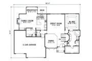 Traditional Style House Plan - 4 Beds 4.5 Baths 3300 Sq/Ft Plan #67-367 