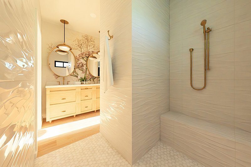 Architectural House Design - Interior - Master Bathroom 1 for Farmhouse House Plan #126-299 - 1 bed, 1 bath