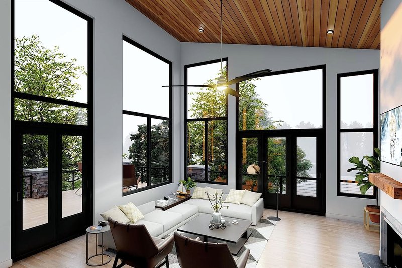 Architectural House Design - Interior - Family Room 2 for Contemporary House Plan #932-1266 - 3 bed, 4 bath