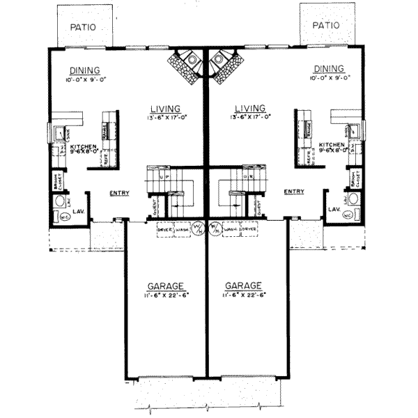 Modern Floor Plan - Main Floor Plan #303-197