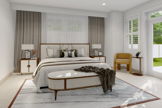 Interior - Master Bedroom for Traditional House Plan #1060-216 - 3 bed, 2.5 bath