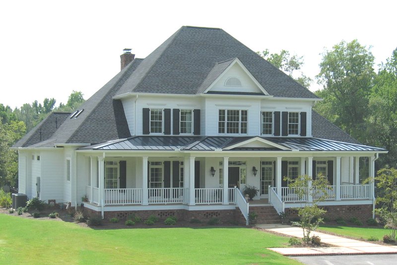 House Blueprint - Exterior - Front Elevation 4 for Colonial House Plan #1054-29 - 4 bed, 3.5 bath