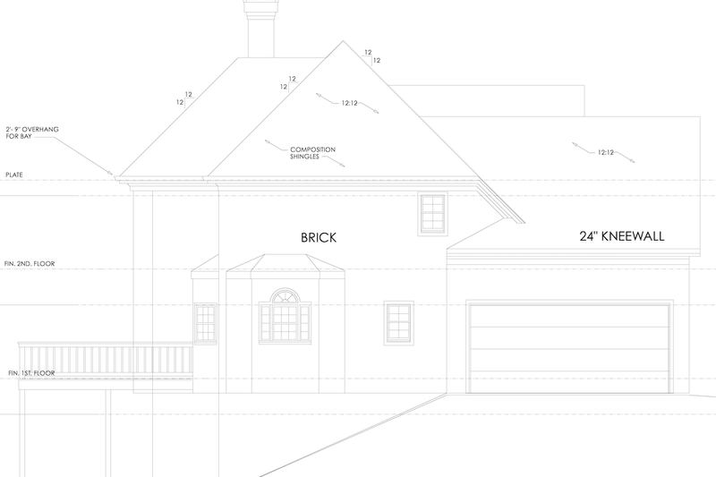 House Plan Design - Exterior - Other Elevation for Traditional House Plan #30-342 - 3 bed, 3.5 bath
