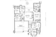 European Style House Plan - 4 Beds 2.5 Baths 2260 Sq/Ft Plan #310-358 