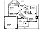 Traditional Style House Plan - 4 Beds 2.5 Baths 2463 Sq/Ft Plan #320-110 