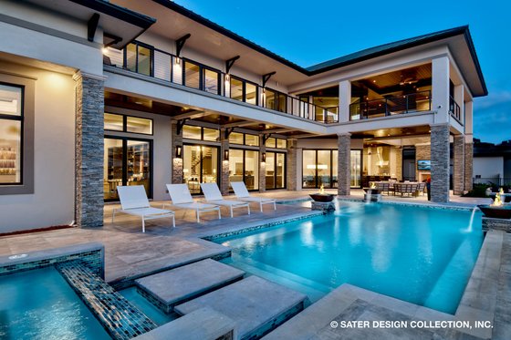 Exterior - Outdoor Living 1 for Contemporary House Plan #930-513 - 5 bed, 5.5 bath