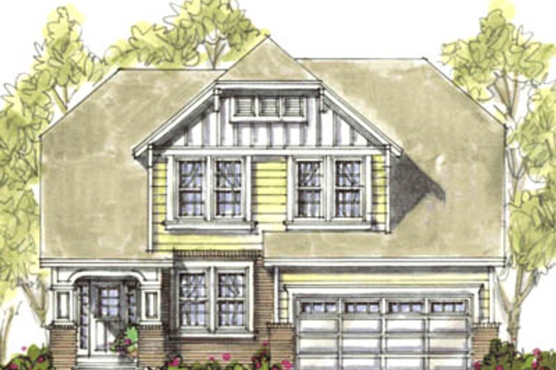House Blueprint - Bungalow Exterior - Front Elevation Plan #20-1232