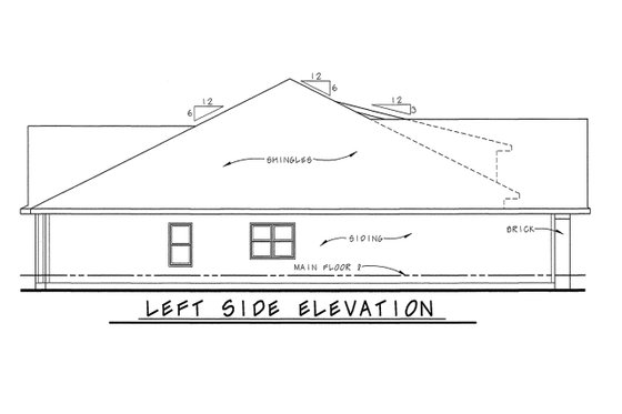 Exterior - Front Elevation 3 for European House Plan #20-1851 - 3 bed, 3 bath