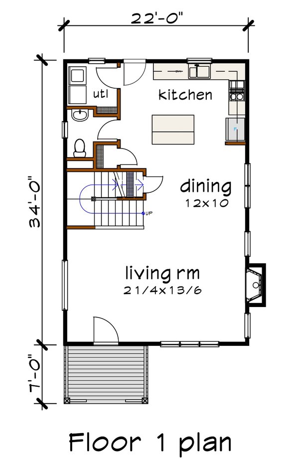 Architectural House Design - Modern Floor Plan - Main Floor Plan #79-321