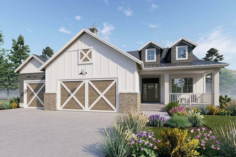 Home Plan - Exterior - Front Elevation 2 for Traditional House Plan #1069-26 - 2 bed, 2 bath
