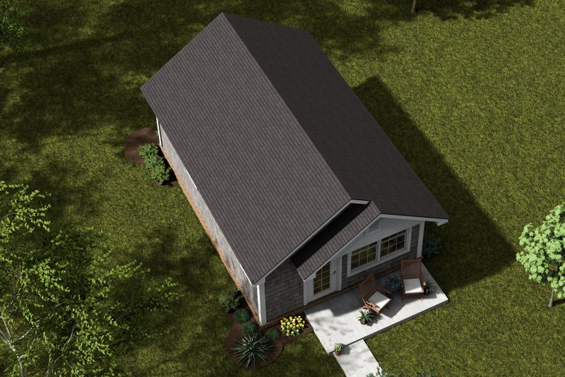 Architectural House Design - Exterior - Other Elevation 4 for Cottage House Plan #513-2277 - 1 bed, 1 bath