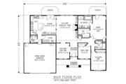 Bungalow Style House Plan - 3 Beds 2 Baths 1975 Sq/Ft Plan #53-208 