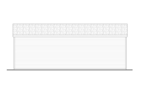 Exterior - Rear Elevation for Traditional House Plan #124-1217, 0 bath