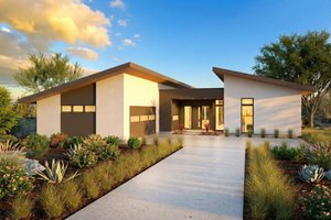 Contemporary Exterior - Front Elevation Plan #80-220