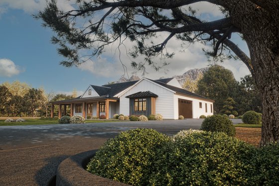 Exterior - Front Elevation 4 for Farmhouse House Plan #1112-15 - 4 bed, 3 bath