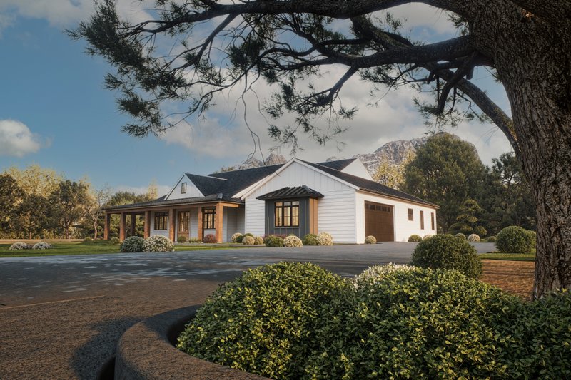 Architectural House Design - Exterior - Front Elevation 4 for Farmhouse House Plan #1112-15 - 4 bed, 3 bath