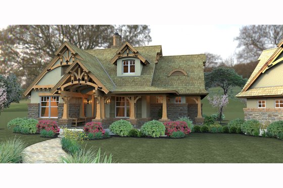 Exterior - Other Elevation for Craftsman House Plan #120-174 - 3 bed, 2 bath