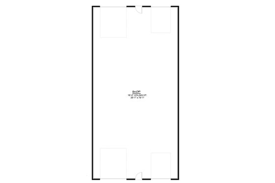 Floor Plan - Main Floor for Country House Plan #1064-55, 0 bath