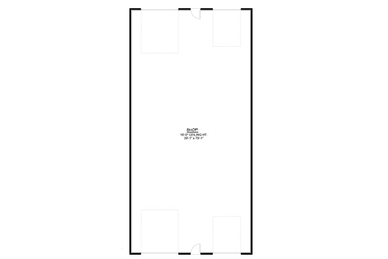 House Plan Design - Floor Plan - Main Floor for Country House Plan #1064-55, 0 bath
