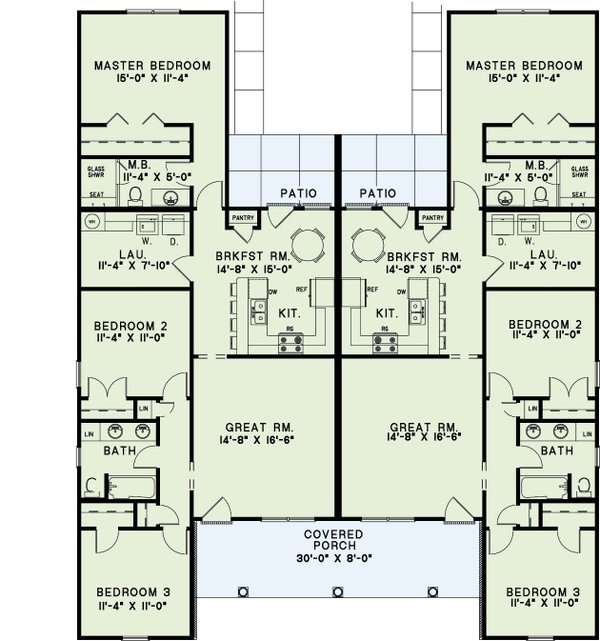 House Blueprint - Country Floor Plan - Main Floor Plan #17-3470