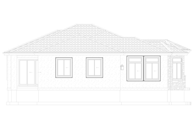 House Design - Exterior - Other Elevation for Mediterranean House Plan #1060-255 - 3 bed, 2.5 bath