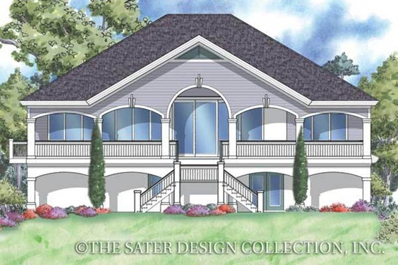 Home Plan - Exterior - Rear Elevation 1 for Southern House Plan #930-163 - 3 bed, 3 bath