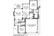 Craftsman Style House Plan - 2 Beds 2 Baths 1456 Sq/Ft Plan #70-1262 Floor 