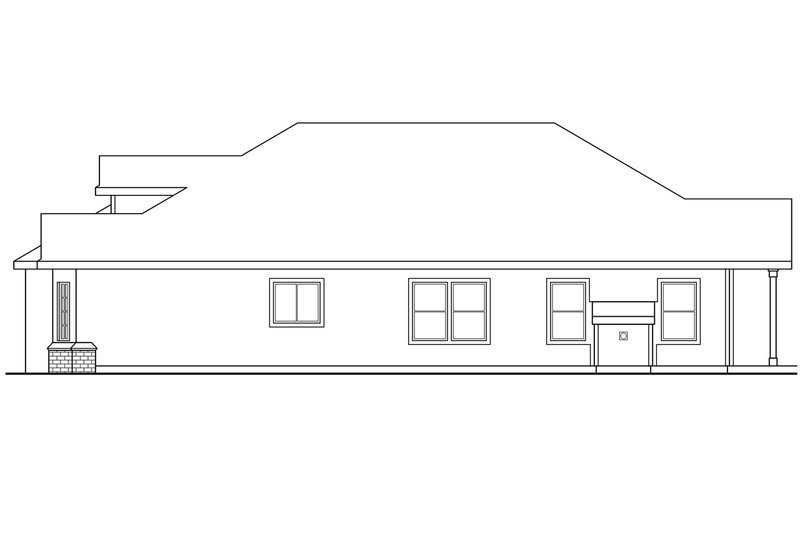 Home Plan - Exterior - Other Elevation 1 for Traditional House Plan #124-335 - 3 bed, 2 bath