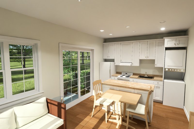 Architectural House Design - Interior - Kitchen 1 for Cottage House Plan #513-2423 - 1 bed, 1 bath